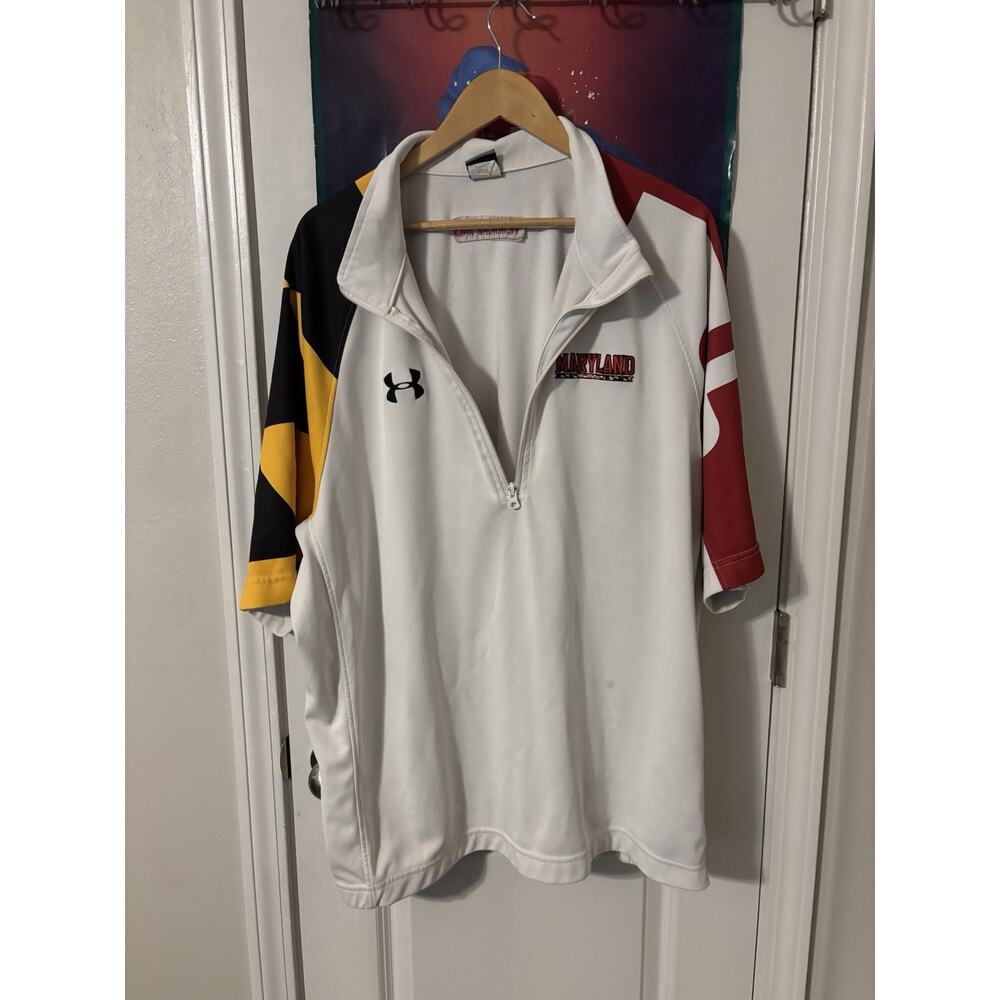 maryland terrapins team issued shooting shirt basketball multicolor 2XL